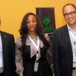 L-R Mr Chuks Iku, Pulicity Secretary Committee of e-Banking Industry Heads (CeBIH); Adelola Agbebiyi Business development Manager, Meditrranean Cards Comapny, Nigeria and Hany Fekry EMP Commercial Director during the 2012 Annual Conference/Retreat of CeBIH in Calabar, Cross Rivers state