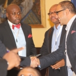 L-R Amit Wohl;Victor Ajua Country Manager Datagroup IT;Chuks Iku,Publicity secretary CeBIH and Hany Fekry EMP Commercial director at the 2012 annual Conference/Retreat of the CeBIH in Calabar,Cross Rivers State.